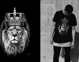 luismoncada1082 tarafından Illustration for men&#039;s T-shirt - Lion with Crown için no 50