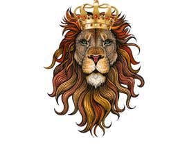 #94 for Illustration for men&#039;s T-shirt - Lion with Crown by Alfridoo