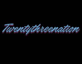 Joangel tarafından I need ‘Twentythreenation ‘ in these colours I just posted to give yous a idea the logo in black in white is mine but I need it in the aqua blue with pink outlining için no 1