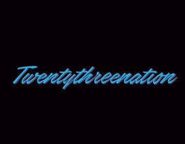 #3 for I need ‘Twentythreenation ‘ in these colours I just posted to give yous a idea the logo in black in white is mine but I need it in the aqua blue with pink outlining by DesignerAasi