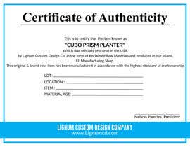 #2 untuk Design a Certificate of Authenticity oleh salmanmahmud004