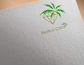 #24 para Logo for my brazilian company: Exotico Cristal which means exotic crystal in english. Need a logo showing a gem or diamond with maybe a rainforest behind it, like exotic palm trees, etc. I’d like a color and black/white version. Original psd and png de kurniiaade