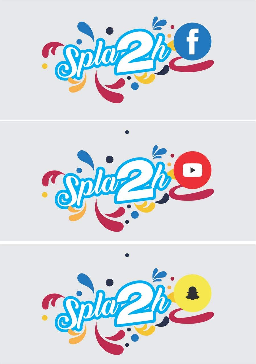 Intrarea #3 pentru concursul „                                                Set of social logos called "Splash"
                                            ”