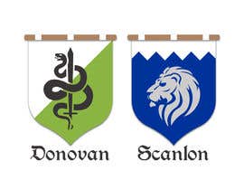 nº 29 pour Make two minimal modern family crests that look like something out of game of thrones par agarzaro710 