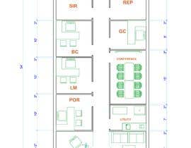 #54 for Create an office floor plan av priyaxp