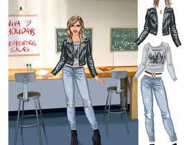 #84 para Draw a doll in modern glam or teenager clothes de fabianmarchal