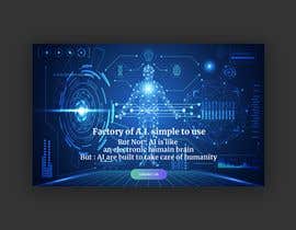 #62 for Web banner full screen about Artificial Intelligence by designmenia