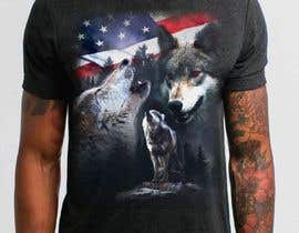 #126 dla Professional Wolf Shirt Design (Photoshop) przez CreactualDesigns