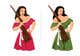Miniatura de participación en el concurso Nro.62 para                                                     Logo Illustration Women in Dress Flexing muscle holding rifle
                                                