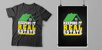 #60 para Simple Teal estate T shirt design de PedroHart