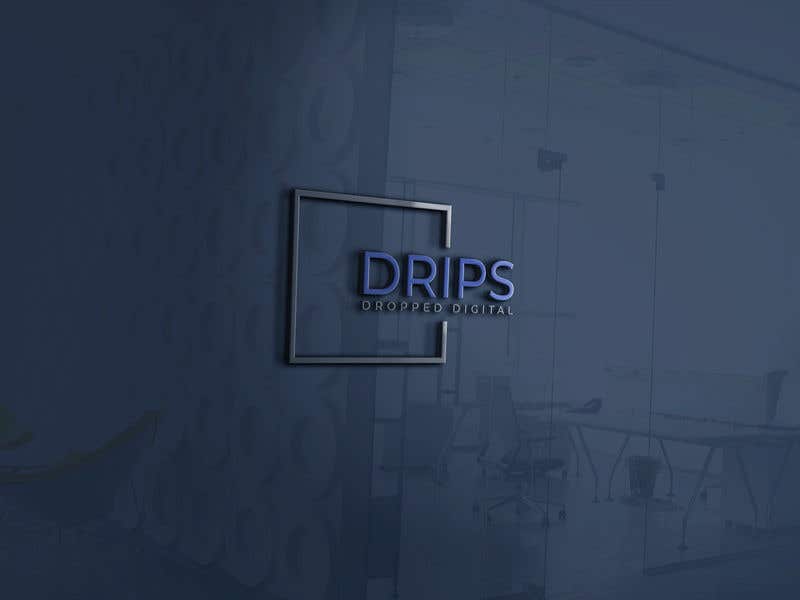 Participación en el concurso Nro.85 para                                                 I need a logo designed for my business, Drips Dropped Digital. A marketing agency that specializes in Email/SMS marketing- The 2 logos I’ve attached below are there to give you a reference of what I DO NOT want. Stay away from bright colored and crazy
                                            