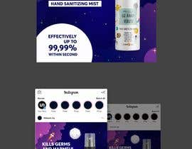 hamzasaadaoui1 tarafından Design me a single promotional flyers for my brand new hand sanitizer for Kids (Instagram post size) için no 50