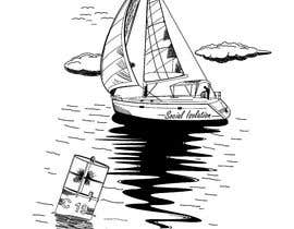 #78 for Sailing Away Social Isolation T-Shirt Design by Adriangtx