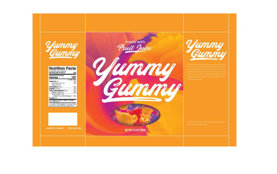 Participación en el concurso Nro.64 para                                                 Create a design for the packaging - Gummy Bear Candy package design
                                            