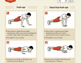 #18 para Need Infographics created for Basic Fitness Exercises (for COVID-19 awareness and tips). Winner of this contest will get MORE jobs from us. de KatzePose
