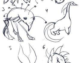 #5 for I need some simple creature concept art by inafka