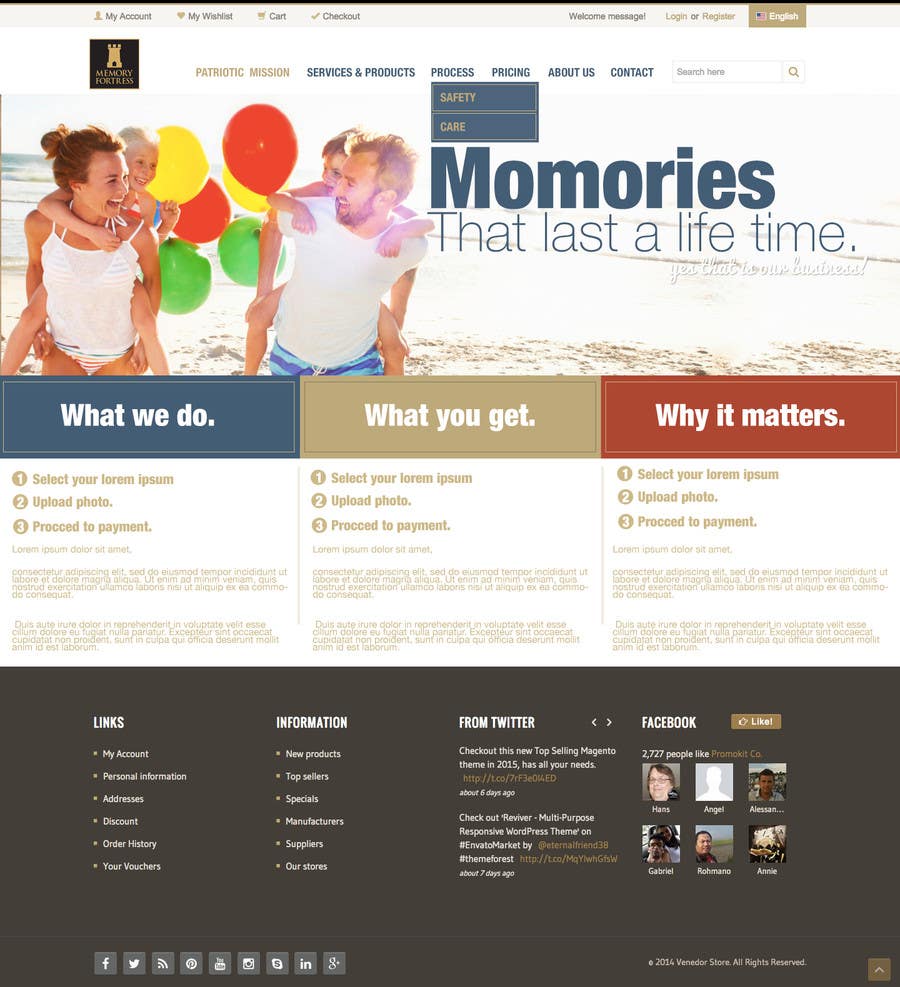 Contest Entry #3 for                                                 Design a Website Mockup for Memory Fortress
                                            