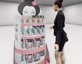 #31 for Design a counter floor display for Japanese hair care products. by meggg666