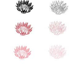 #83 untuk I need an artist to create an icon of a King Protea Flower for a logo oleh IrinaAlexStudio