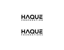 Nambari 124 ya Need two logo for two different organisations. One is “Haque Corporation” which is a holding company of different companies.  Another one is “Haque Foundations” which is a non profit organisation to support different good cause. na creati7epen