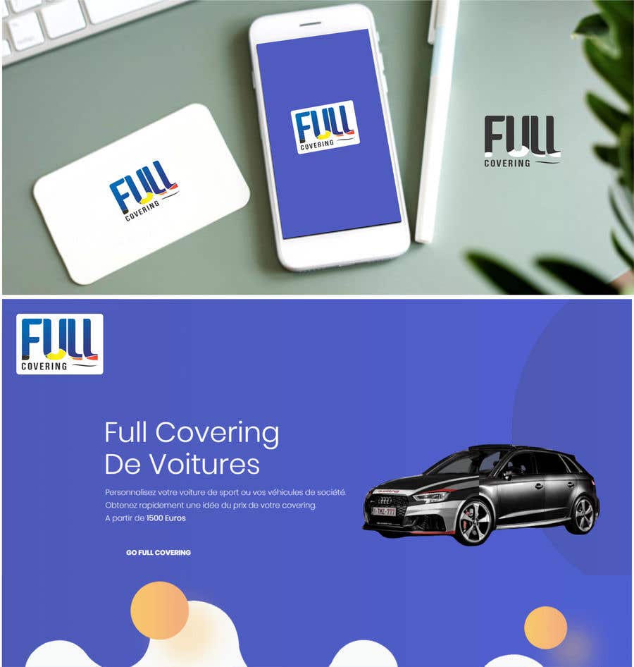 Contest Entry #217 for                                                 I need a logo for the leading car wrapping company in Belgium : Fullcovering.com
                                            