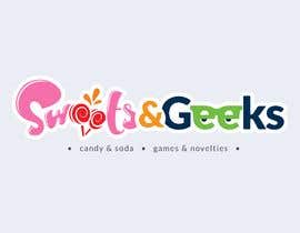 #181 para Logo for Candy &amp; Pop Culture Store named Sweets and Geeks de MahmoudBatt