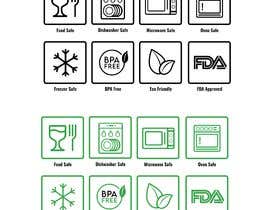 #20 for Create 8 food safe symbols for packaging by tawsiftorabi