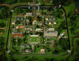 Cobot tarafından Digital map of an imaginary town and surrounding countryside - for a visual novel/game için no 27
