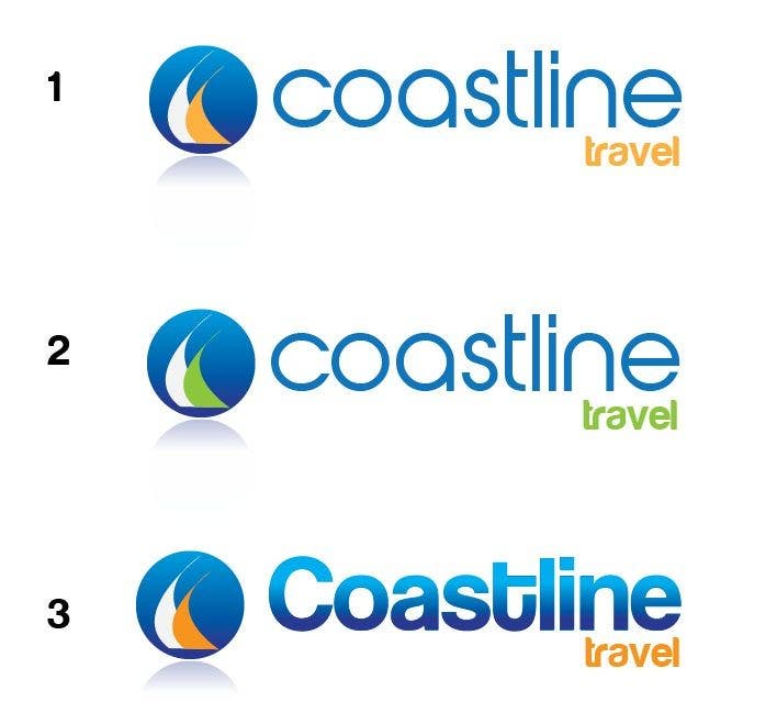 Kilpailutyö #348 kilpailussa                                                 Logo Design for Coastline Travel
                                            