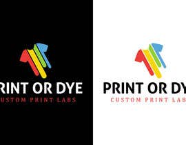 #82 pentru Logo for a t-shirt printing commpany called Print or Dye de către Asmany