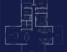 #43 per Cabin floor plan layout da Construcciones3d