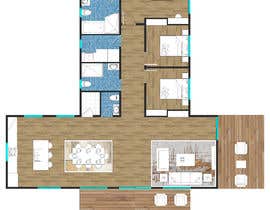 #33 Cabin floor plan layout részére mHossain99 által