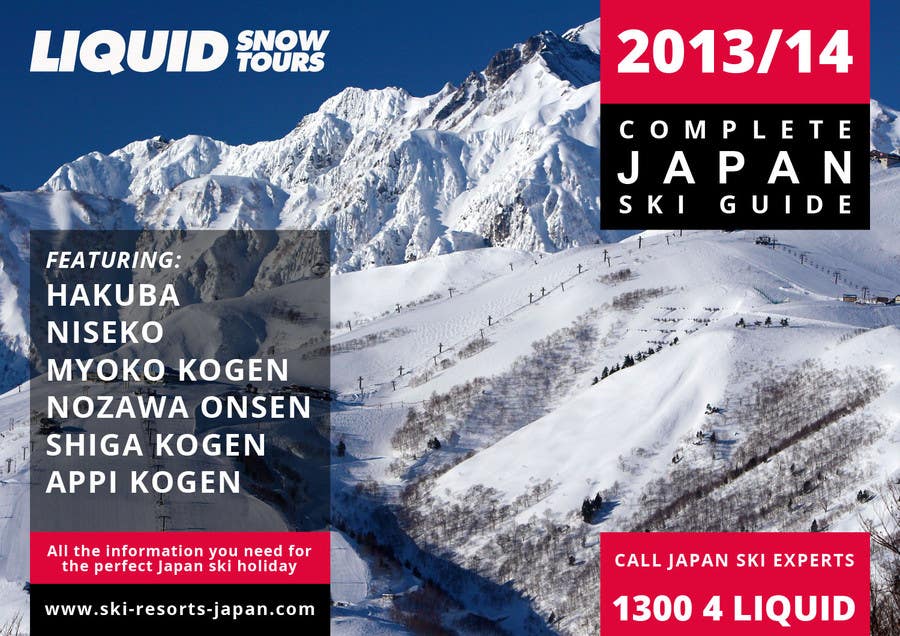 Bài tham dự cuộc thi #84 cho                                                 Front cover design for Japan ski brochure
                                            