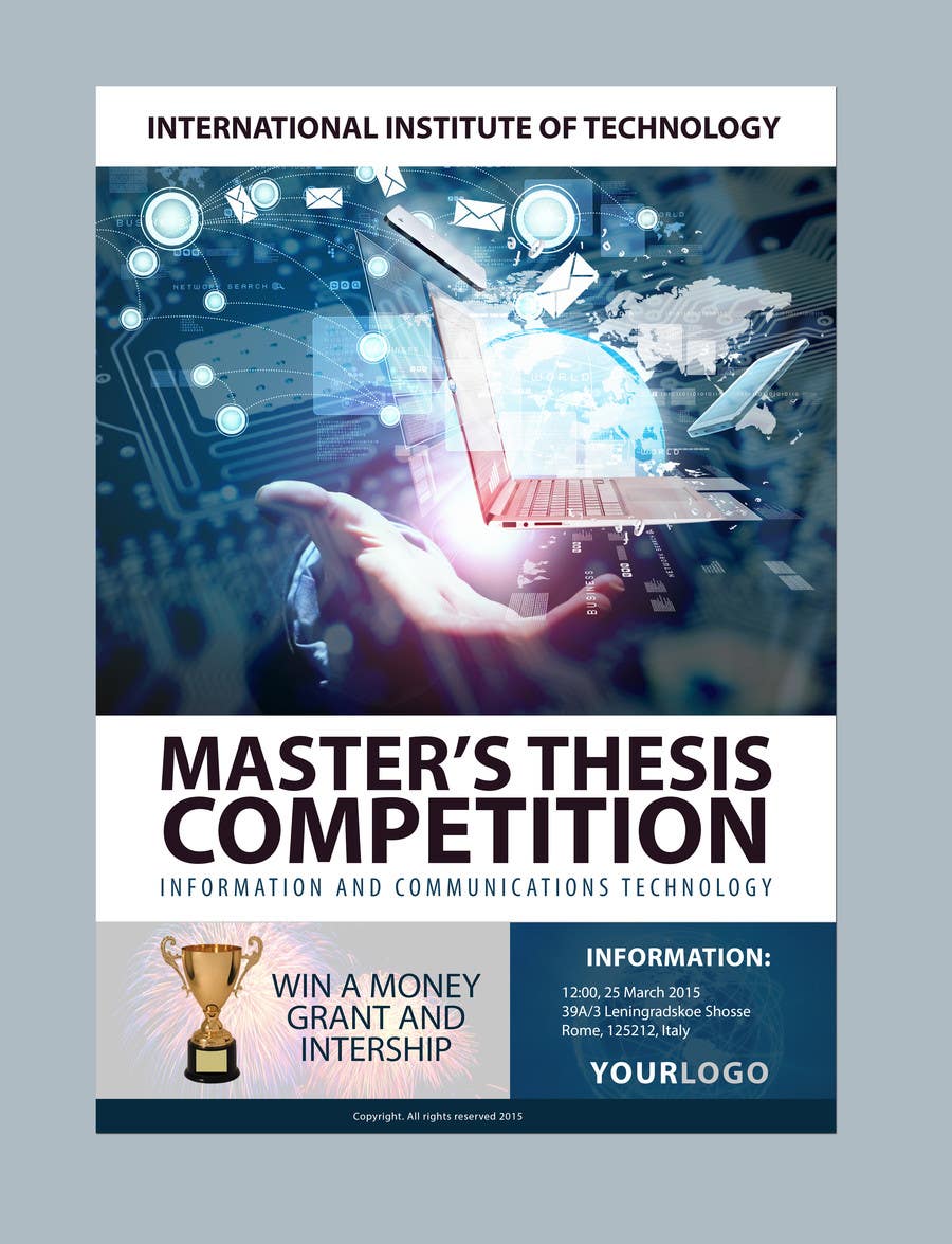 Contest Entry #6 for                                                 Design a Flyer for a master's thesis prize (ICT related topics)
                                            