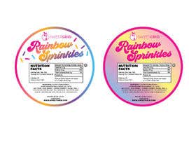 #10 untuk Design a 3&#039;&#039; circular label for our sprinkles line -RAINBOW SPRINKLES oleh eling88