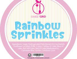 #7 untuk Design a 3&#039;&#039; circular label for our sprinkles line -RAINBOW SPRINKLES oleh Shtofff