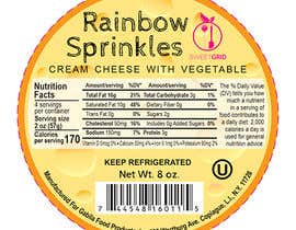#12 untuk Design a 3&#039;&#039; circular label for our sprinkles line -RAINBOW SPRINKLES oleh moldovaprint