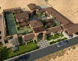#40 para exterior 3d design for a villa with a courtyard por areebaahmed1904