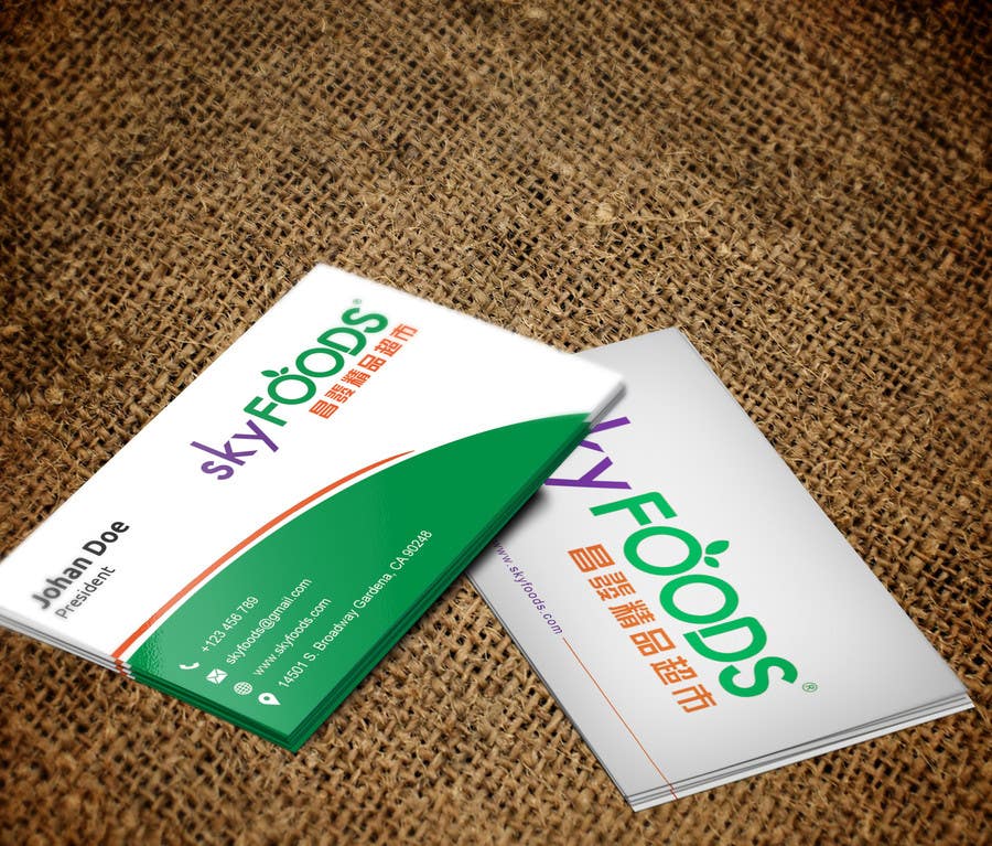 Contest Entry #1 for                                                 Design some Business Cards for an e-commerce supermarket
                                            