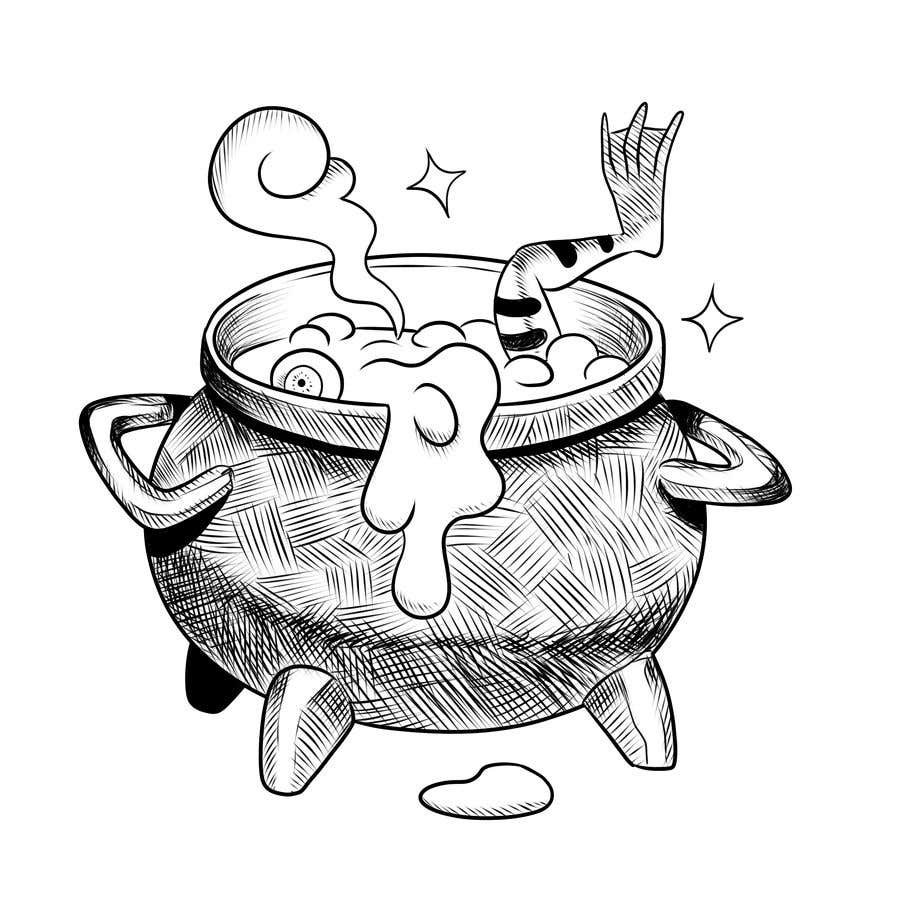 Proposta in Concorso #7 per                                                 Boiling cauldron illustration.
                                            