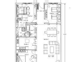 #41 para Create a plan for a house in rectangle de WaleedElAkshar