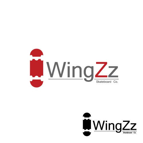 Natečajni vnos #1 za                                                 Design a Logo for WingZz Skateboard Co.
                                            