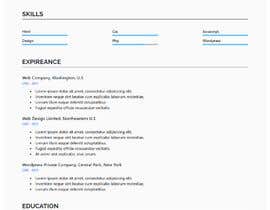 #119 for $15 per single page resume WEBSITE - Submit a quality responsive resume website and I might buy it af ronylancer
