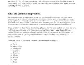 #13 untuk Write a Blog &quot;The History of Promotional Products&quot; oleh GiovanaP