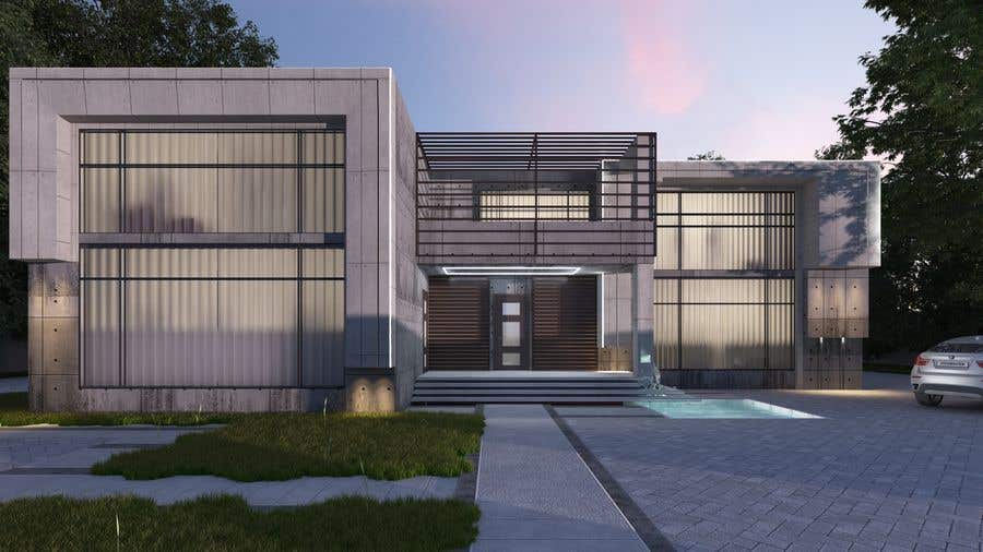 Kilpailutyö #92 kilpailussa                                                 Design exterior elevation for residential villa
                                            