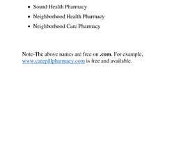 #187 pentru Suggest a name for a Pharmacy de către joyoby