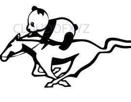 #13 for Create a car decal of a panda riding the Ford mustang horse. by CLOUDOFXYZ