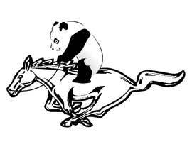 #12 for Create a car decal of a panda riding the Ford mustang horse. by Bukhari690