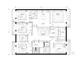 #62 for Contest: Architect to propose floor plan layout design for apartments (4+BR, 4BA) by Zainsafdar