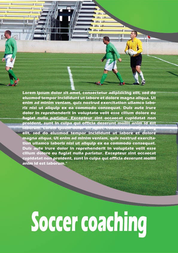 Tävlingsbidrag #6 för                                                 Brochure Design for Soccer coaching
                                            